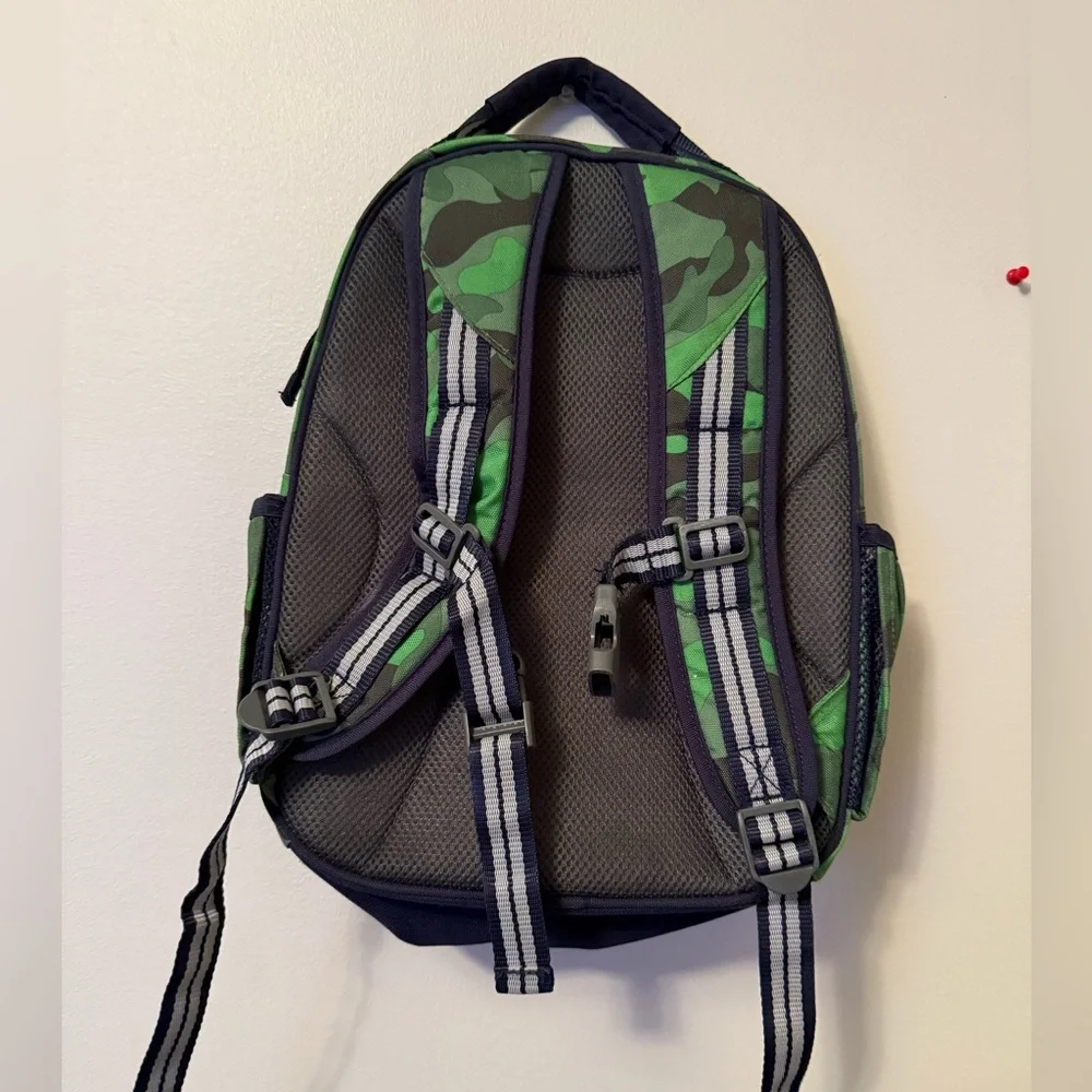 Pottery Barn Kids Green Camouflage Backpack